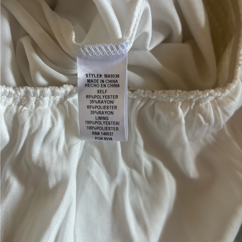 Miss Avenue Off-Shoulder Cream Mini Dress - Picture 7 of 7